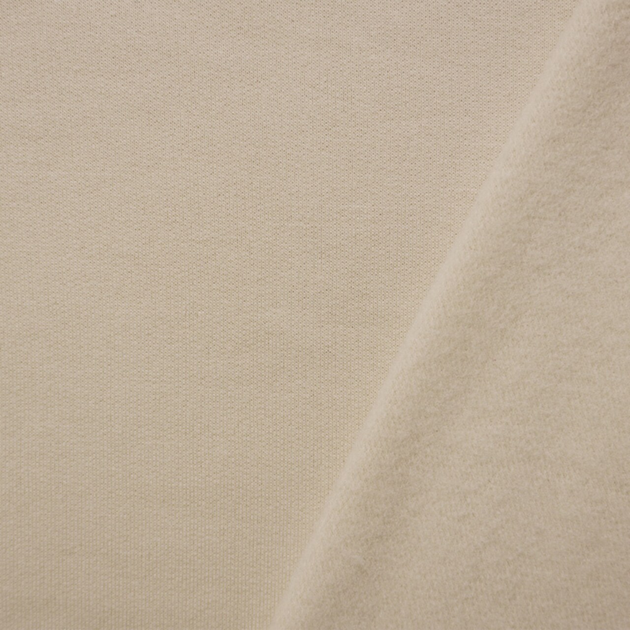 Beige Modal Blend Famous Designer Sweatshirt Fleece Knit Fabric By the Yard